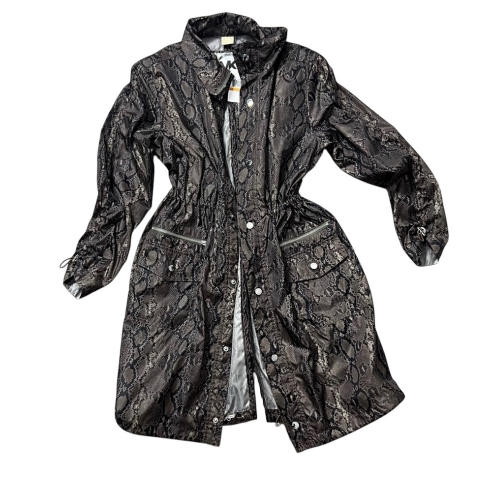 MICHAEL KORS NWT SNAKE SKIN RAIN JACKET SIZE SMALL PETITE $165 MSRP